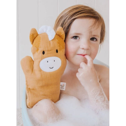 Tikiri Farm Baby Mitt - Horse