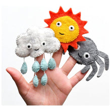Tara Treasures Itsy Bitsy Spider (Incy Wincy Spider), Finger Puppet Set