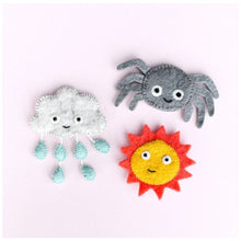 Tara Treasures Itsy Bitsy Spider (Incy Wincy Spider), Finger Puppet Set