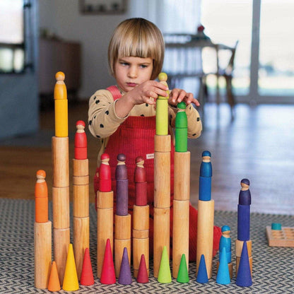 Grimm's Large Building Rollers Natural