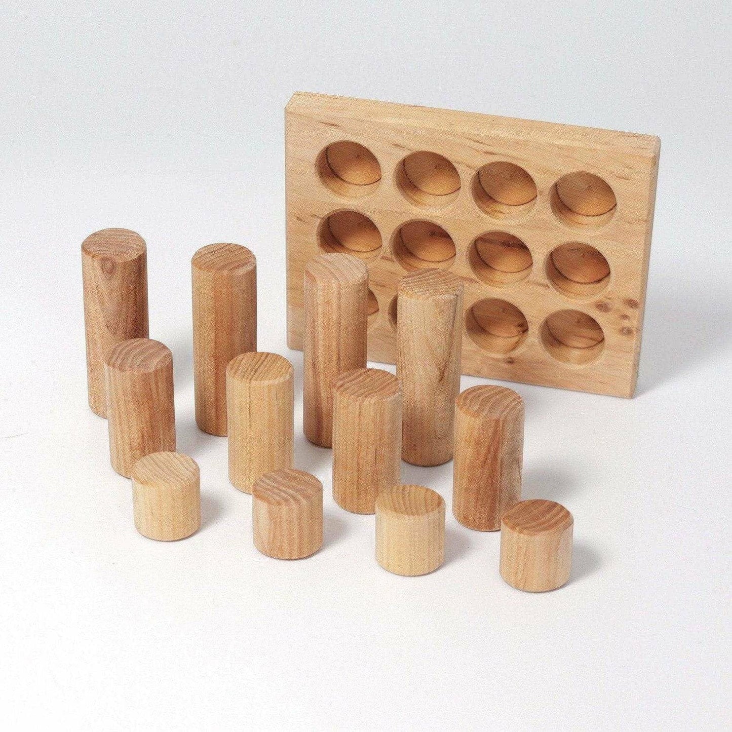 Grimm's Stacking Game Small Rollers Natural