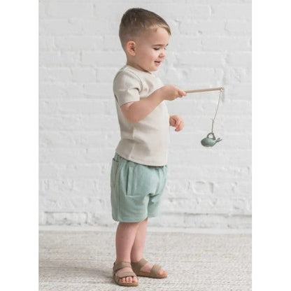 Colored Organics Organic Baby & Kids Chris French Terry Shorts - Jade