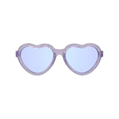 Babiators Lavender Shimmer Hearts with Mirrored Lens