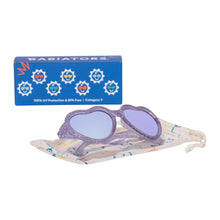 Babiators Lavender Shimmer Hearts with Mirrored Lens