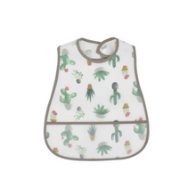 Little Cactus Short-Sleeve Waterproof Smock Bib