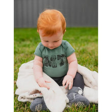The Montana Scene- MT Outdoor Onesie - Basil