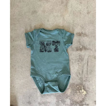 The Montana Scene- MT Outdoor Onesie - Basil