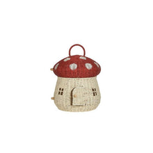 Olli Ella Rattan Mushroom Dollhouse- Red
