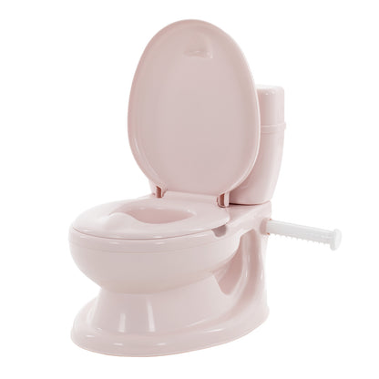 Puggle Toddler Infant Educational Training Potty With Flush Sounds - Pink