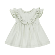 Quincy Mae Sleeveless Ruffle V Dress - Mint