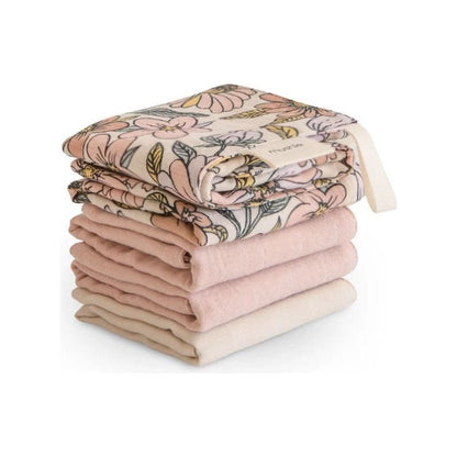 Mushie Muslin Cotton Washcloth- 5 Pack