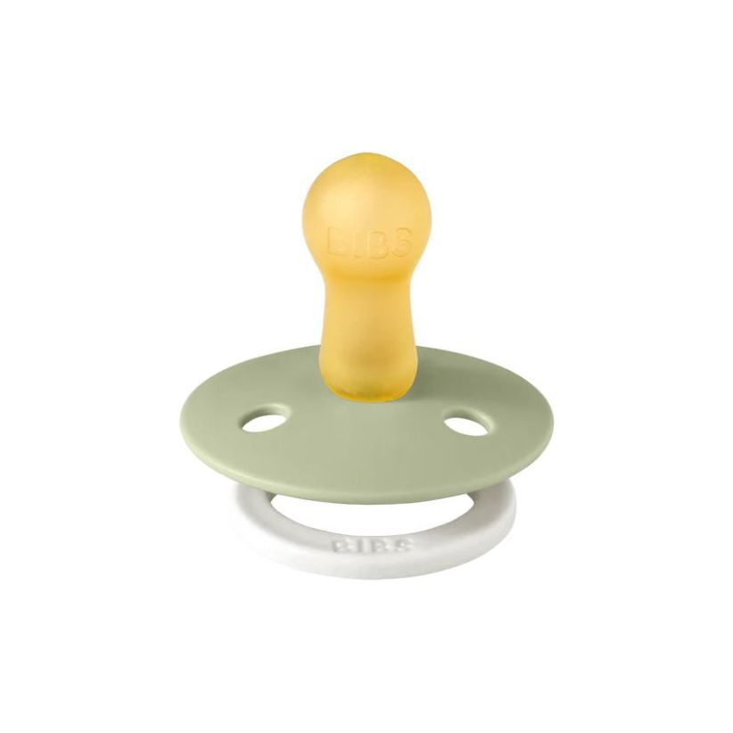 BIBS USA- GLOW in the Dark Pacifier 2 Pack - Sage/Cloud