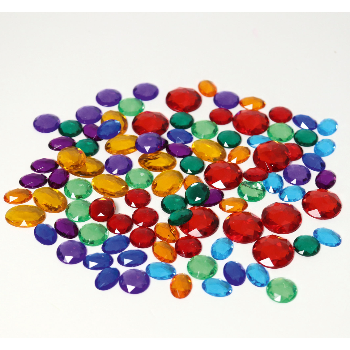 Grimm's 100 Small Acrylic Glitter Stones