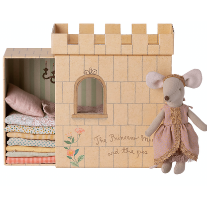 Maileg Princess And The Pea Big Sister Mouse- Pink Dress