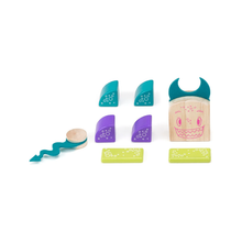 Tegu- Pip Magnetic Wooden Blocks Sticky Monsters, 8 pieces