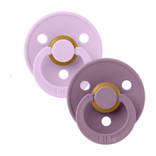 BIBS USA- Natural Rubber Pacifier 2 Pack - Violet Sky/Mauve