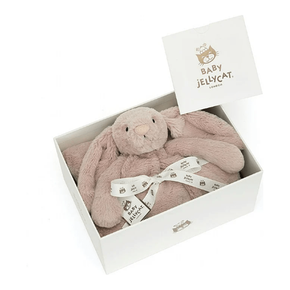 Jellycat Bashful Luxe Bunny Rosa Blankie