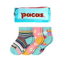 Pacas Toddler Gripper Socks 3 Pack- Outdoor/Bugs