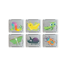 Glo Pals 6 Pack Light Up Cubes Gift Set- Incredible Insects
