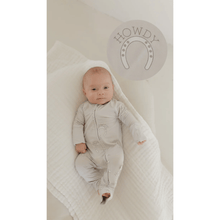 Forever French Baby Bamboo Zip Pajamas- Howdy