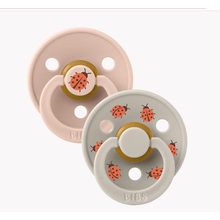 BIBS USA STUDIO Colour 2 Pack Ladybug - Blush/Sand