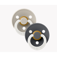 BIBS USA- GLOW in the Dark Pacifier 2 Pack - Sand/Iron