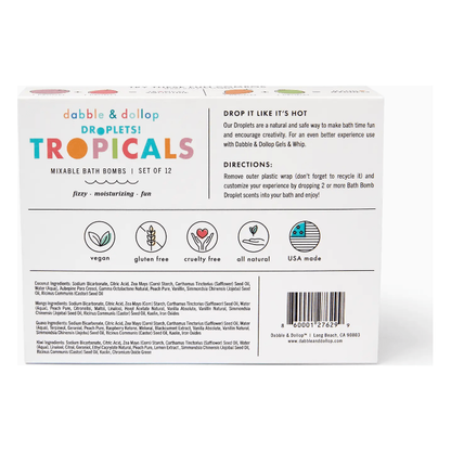 Dabble & Dollop Natural Bath Bombs Tropical