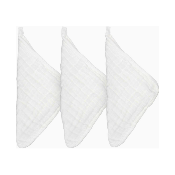 Parker Baby Company Muslin Cotton Baby Washcloths- 6 Pack