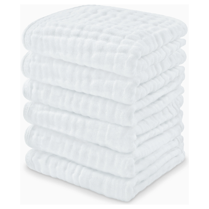 Comfycubs 100% Muslin Cotton Baby Washcloths