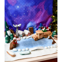 Tara Treasures Felt Large Snow Ice Rink Play Mat Playscape