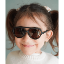 Grech & Co Aviator Polarized Sunglasses- Black