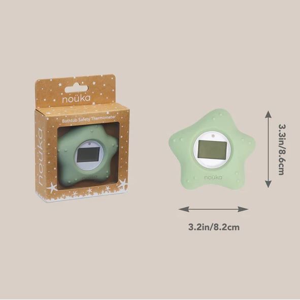 Noüka Bathtub Safety Thermometer Starfish - Moss