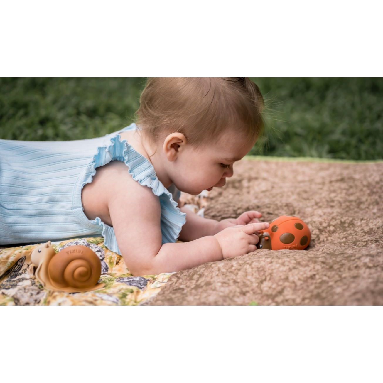 Tikiri Ladybug Teether, Rattle & Bath Toy
