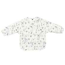 Waterproof Long Sleeve Baby Smock Bib in Bloom Bunnies