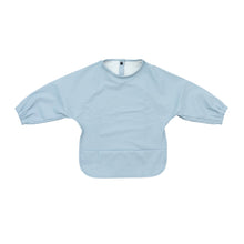 Waterproof Long Sleeve Baby Smock Bib in Bubble Blue