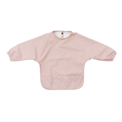 Waterproof Long Sleeve Baby Smock Bib in Cotton Candy