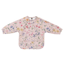 Waterproof Long Sleeve Baby Smock Bib in Petal Palette