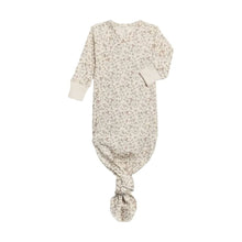 Colored Organics Indy Kimono Gown - Yuma Floral / Teal + Taupe