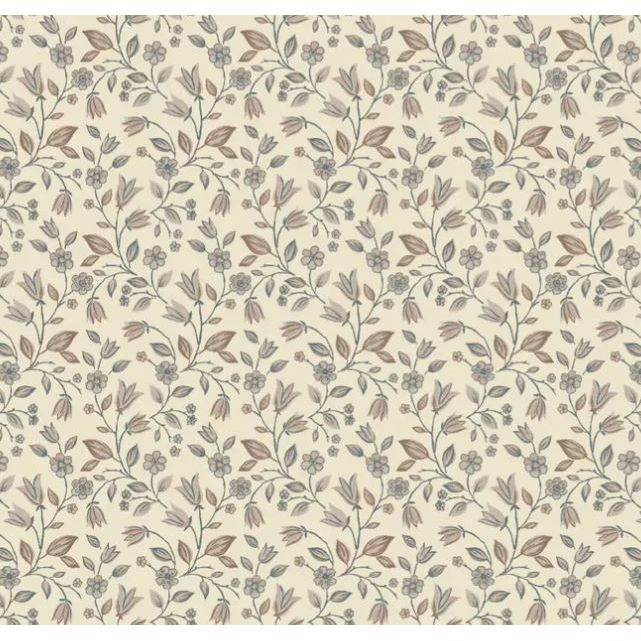 Colored Organics Indy Kimono Gown - Yuma Floral / Teal + Taupe