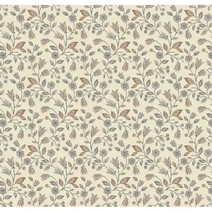 Colored Organics Indy Kimono Gown - Yuma Floral / Teal + Taupe