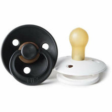 BIBS USA- Natural Rubber Pacifier 2 Pack - Black/White