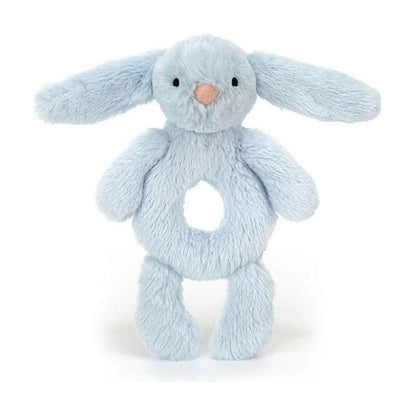 Jellycat Bashful Blue Bunny Ring Rattle