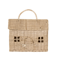 Olli Ella Rattan Casa Clutch Straw