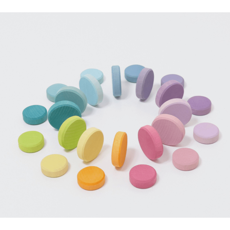 Grimm's Wooden Coins Pastel