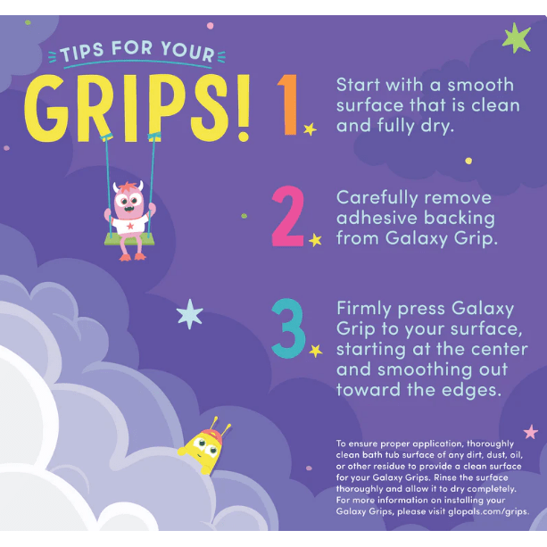 Glo Pals Bath Galaxy Grips