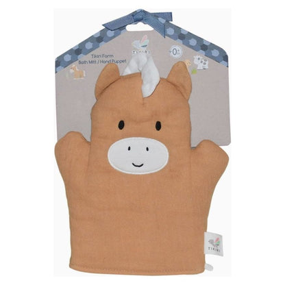 Tikiri Farm Baby Mitt - Horse