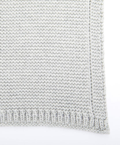 The Little Green Sheep Organic Knitted Cellular Baby Blanket in Dove
