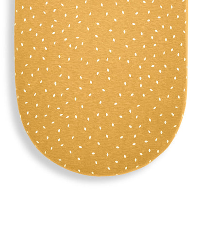 The Little Green Sheep Organic Jersey Moses Basket Fitted Sheet in Honey