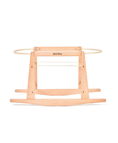 Little Green Sheep Natural Knitted Moses Basket & Mattress - Dove