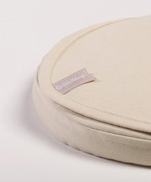The Little Green Sheep Organic Moses Basket / Pram Mattress Protector in Natural White